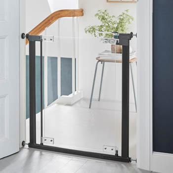 SafeGate sikkerhedsgitter m. klart glas (presmonteret)
